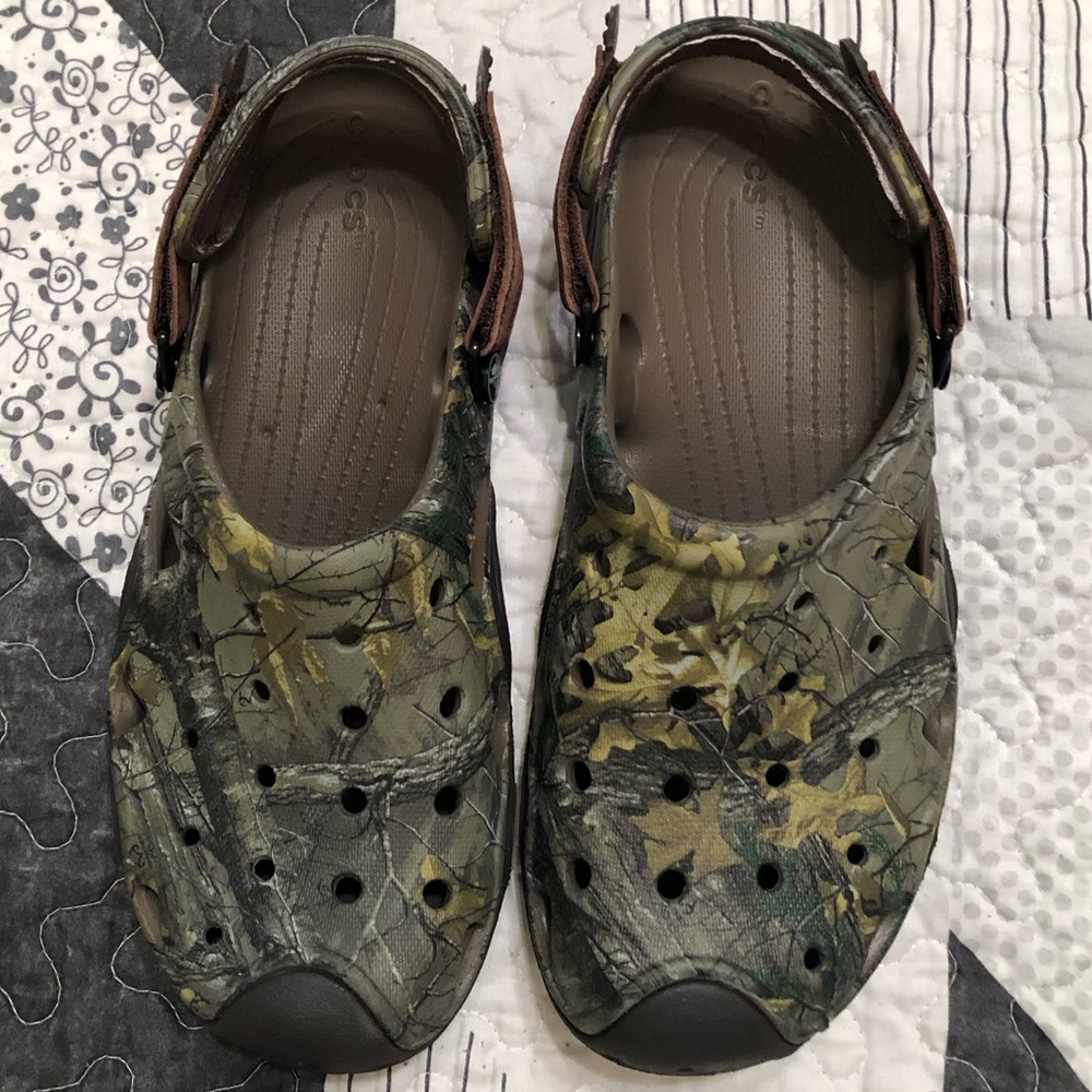 Crocs Swiftwater Realtree Xtra Clog Mule size 11M